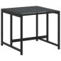 Preview: Gartenhocker 4 Stk. Schwarz Stahl und Textilene