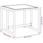Preview: Gartenhocker 4 Stk. Schwarz Stahl und Textilene