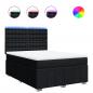 Preview: Boxspringbett mit Matratze Schwarz 140x200 cm Stoff