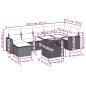 Preview: 8-tlg. Garten-Sofagarnitur mit Kissen Beige Poly Rattan