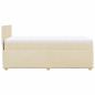 Preview: Boxspringbett mit Matratze Creme 80x200 cm Stoff