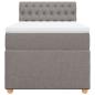 Preview: Boxspringbett mit Matratze Taupe 80x200 cm Stoff