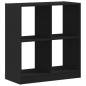 Preview: Bücherregal Schwarz 68,5x32x75 cm Holzwerkstoff