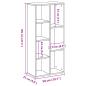 Preview: Bücherregal Sonoma-Eiche 50x25x105 cm Holzwerkstoff