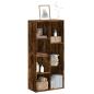 Preview: ARDEBO.de - Bücherregal Räuchereiche 50x25x105 cm Holzwerkstoff