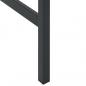 Preview: Bartisch Schwarz 100x50x110 cm Pulverbeschichteter Stahl