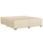 Preview: Boxspringbett mit Matratze Creme 180x200 cm Stoff