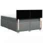 Preview: Boxspringbett mit Matratze Dunkelgrau 160x200 cm Stoff