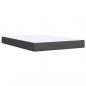 Preview: Boxspringbett mit Matratze Dunkelgrau 160x200 cm Stoff