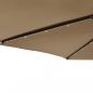 Preview: Sonnenschirm mit LED und Stahlmast Taupe 225x225x212 cm