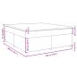 Preview: Boxspringbett mit Matratze Taupe 180x200 cm Stoff