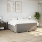 Preview: Boxspringbett mit Matratze Taupe 180x200 cm Stoff