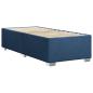 Preview: Boxspringbett mit Matratze Blau 100x200 cm Stoff