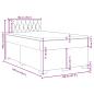 Preview: Boxspringbett mit Matratze Hellgrau 120x190 cm Stoff
