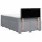 Preview: Boxspringbett mit Matratze Hellgrau 120x190 cm Stoff