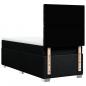 Preview: Boxspringbett mit Matratze Schwarz 90x190 cm Stoff