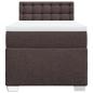 Preview: Boxspringbett mit Matratze Dunkelbraun 80x200 cm Stoff