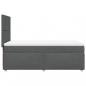 Preview: Boxspringbett mit Matratze Dunkelgrau 90x190 cm Stoff