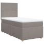 Preview: Boxspringbett mit Matratze Taupe 90x200 cm Stoff