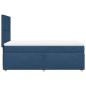 Preview: Boxspringbett mit Matratze Blau 90x200 cm Stoff
