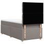 Preview: Boxspringbett mit Matratze Taupe 90x200 cm Stoff