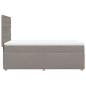 Preview: Boxspringbett mit Matratze Taupe 90x200 cm Stoff