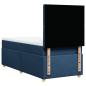 Preview: Boxspringbett mit Matratze Blau 90x200 cm Stoff