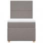 Preview: Boxspringbett mit Matratze Taupe 100x200 cm Stoff