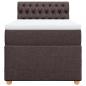 Preview: Boxspringbett mit Matratze Dunkelbraun 90x190 cm Stoff