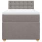 Preview: Boxspringbett mit Matratze Taupe 90x190 cm Stoff
