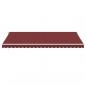 Preview: Markise Manuell mit LED Weinrot 500x300 cm