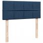 Preview: Boxspringbett mit Matratze Blau 120x200 cm Stoff