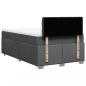 Preview: Boxspringbett mit Matratze Dunkelgrau 120x200 cm Stoff