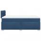 Preview: Boxspringbett mit Matratze Blau 120x200 cm Stoff