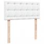 Preview: Boxspringbett mit Matratze Weiß 90x200 cm Kunstleder