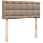 Preview: Boxspringbett mit Matratze Cappuccino-Braun 90x200cm Kunstleder