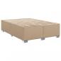 Preview: Boxspringbett Matratze Cappuccino-Braun 140x200cm Kunstleder