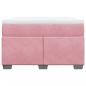 Preview: Boxspringbett mit Matratze Rosa 120x200 cm Samt