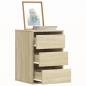 Preview: ARDEBO.de - Kommode Sonoma-Eiche 40x41x58 cm Holzwerkstoff