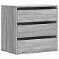 Preview: Kommode Grau Sonoma 60x41x58 cm Holzwerkstoff