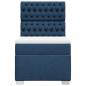 Preview: Boxspringbett mit Matratze Blau 90x200 cm Stoff