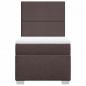 Preview: Boxspringbett mit Matratze Dunkelbraun 90x200 cm Stoff
