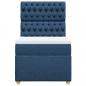 Preview: Boxspringbett mit Matratze Blau 90x190 cm Stoff