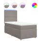 Preview: Boxspringbett mit Matratze Taupe 90x200 cm Stoff