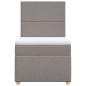 Preview: Boxspringbett mit Matratze Taupe 90x200 cm Stoff