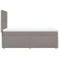Preview: Boxspringbett mit Matratze Taupe 90x200 cm Stoff