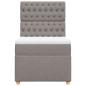 Preview: Boxspringbett mit Matratze Taupe 90x200 cm Stoff