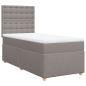 Preview: Boxspringbett mit Matratze Taupe 90x200 cm Stoff