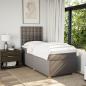 Preview: Boxspringbett mit Matratze Taupe 90x200 cm Stoff