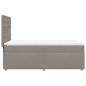 Preview: Boxspringbett mit Matratze Taupe 90x200 cm Stoff